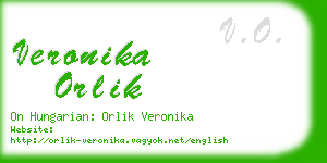 veronika orlik business card